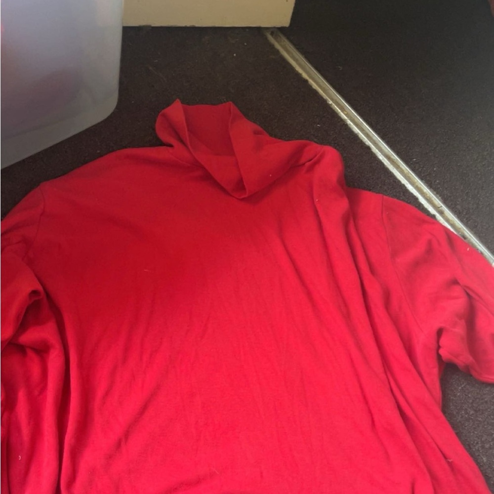 Red Turtleneck Sweater